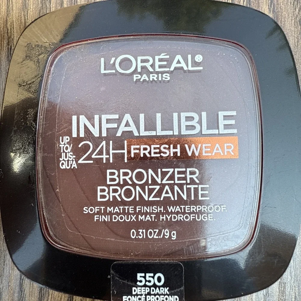 L'Oreal Infallible 24H Soft Matte Bronzer‎ #550 Deep Dark Waterproof 2-PACK